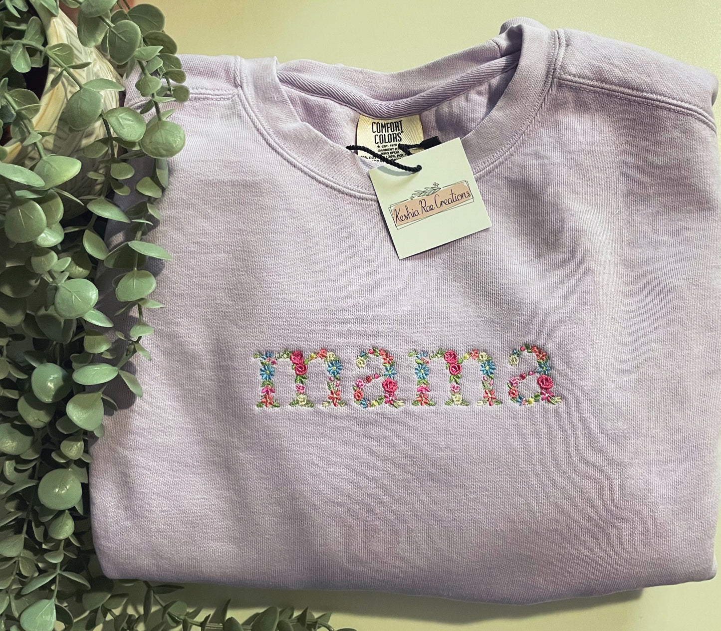 mama floral crewneck